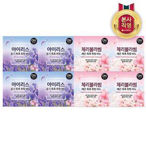 온더바디 플라워 휘핑비누 90g X 8개 (2종 택1)