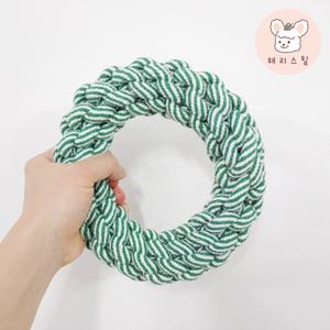 (지름20cm) 강아지 대형견 중형견 터그놀이 실타래 이갈이 로프 애완견 진돗개 리트리버 치실 튼튼한 애견