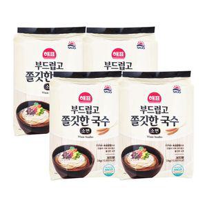사조해표 부드럽고 쫄깃한 국수 소면 3kg x 4개