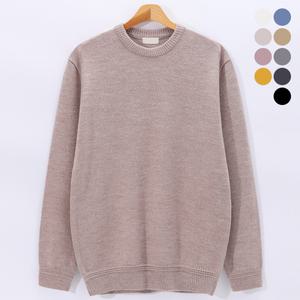 [후앙스]9컬러 데일리 소프트 라운드 니트 DMSW0213
