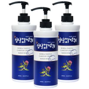 임실 엉겅퀴 케어톱 크림(600mlX3개)스포츠 쿨링 바디 마사지크림