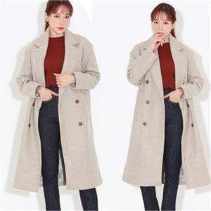 [오노마] ONM 더블코트 바람 제로 여자 트렌치 두꺼운 울 소재 (S7905755)