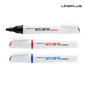 라인플러스 트리마 330 삼각 화이트 보드마카 1갑 12개