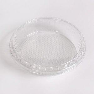 [기타][TY] 1칸 반찬 포장 배달 PET 원형 찬 용기 170-1 투명+뚜껑 400세트