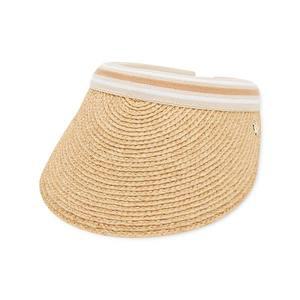 [헬렌카민스키] 여성 비앙카 네추럴/누가 스트라이프 바이저햇 HAT50265 Natural/Nougat Stripe