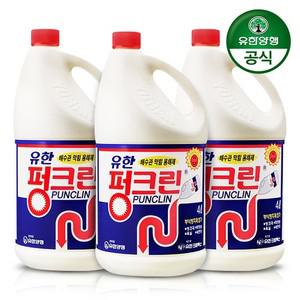 [유한양행] 유한락스 펑크린 4L 배수구 싱크대 3개