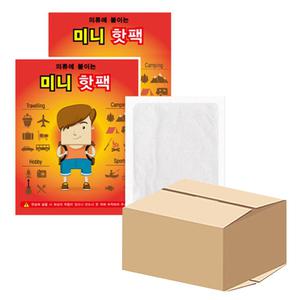 붙이는 파스형 미니 핫팩 100개 손난로 포켓용 대용량 발열팩