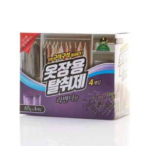 산도깨비 옷장용 탈취제 65g 4개입 - 라벤더 /의류냄새제거/악취제거/방향제
