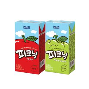 매일유업 피크닉 200ml 사과12팩+청포도12팩 무료배송