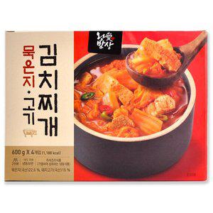 [기타]코스트코 김치도가 왕애밥상 묵은지 고기 김치찌개 2400g (600g x 4개)