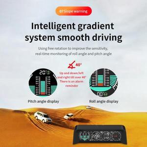 차량용 OBD GPS 헤드업 디스플레이 설치 키트 HUD 스크린 스마트 타이어 공기압 모니터 X92 경사계 전자 기
