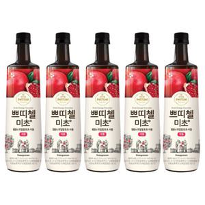 쁘띠첼 미초 석류 발효 식초 음료 900ml x 5개