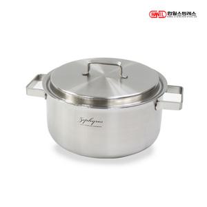[하나로] 한일STS 제피로스 통5중 스텐레스 IH 인덕션가능 양수냄비 18cm