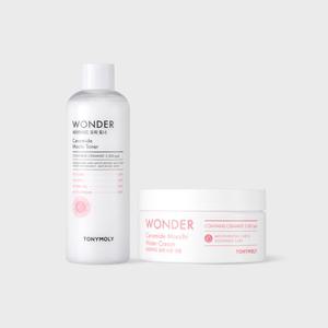 원더 세라마이드 모찌 수분세트(토너500ml,크림300ml)