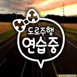 자동차스티커 도로주행연습중 초보운전 반사시트지