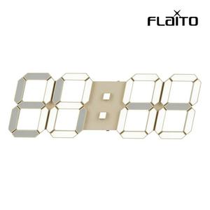 플라이토 3D LED 인테리어 벽시계 LG전구 38cm 크림화이트