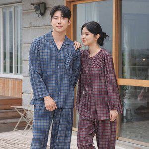 [마누아]20수선염기모 커플잠옷 파자마세트 2030/6030