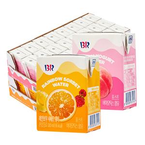 배스킨라빈스 과즙워터 2종 120ml 48개입 (레인보우샤베트/피치요거트)