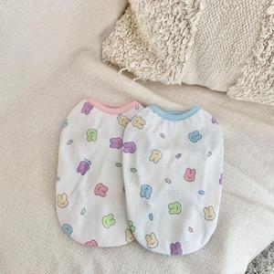 [OFM7LM92]강아지 오가닉 토끼 민소매 1P 잠옷 실내복