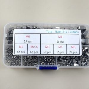 (315P) M2/M2.5/M3/M4/M5/M6/M8 잠김 육각너트 사이즈별 스텐 체결