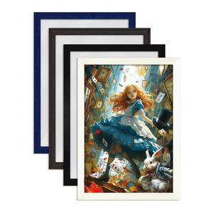 앨리스의 마법 공간 퍼즐 1000P+슬림우드 액자 세트