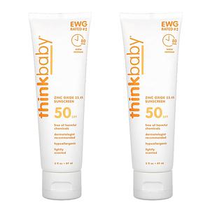 띵크 베이비 아기 유아 선크림 SPF50 89ml 2팩