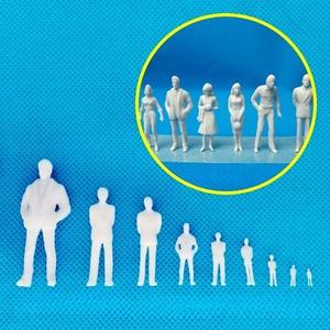 백색 인체 모형 50P 사람 미니어쳐 피규어 조경 건축 디오라마 모델 재료 여자 남자
