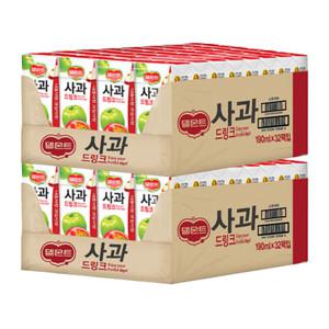 롯데 델몬트 사과 드링크팩 190mlx32팩+32팩(총64팩) #안전박스포장