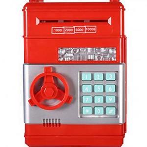 ATM 미니금고 지폐 저금통, 레드, 1개 one option