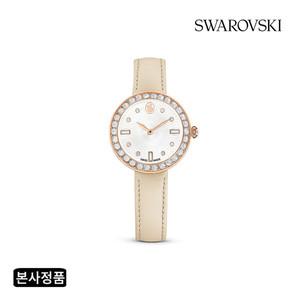 [스와로브스키/본사정품] Certa 핑크 로즈골드 레더 시계 5672968