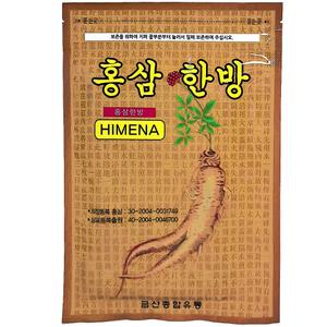 히미나 홍삼 한방 패드 20매 건강 패치 찜질 국산 파스 형식