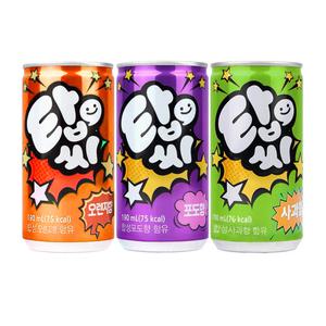 탑씨 190캔) 오렌지30+포도30+사과맛30 / 탄산음료