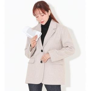 [RG3Q05ST]여성 간절기 겨울 오피스룩 오버핏 모직자켓