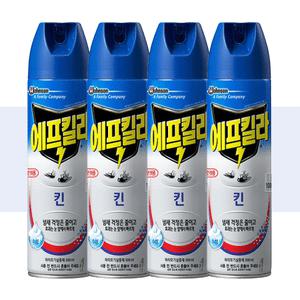 에프킬라 모기약 스프레이 킨 500ml x4개 살충제