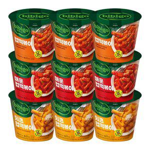 [CJ제일제당][본사배송] 비비고 컵떡볶이3종 SET (총 9개)