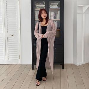 [다잇템] 여자 가운 환절기 비침 레이어드용 소프트핏 롱가디건