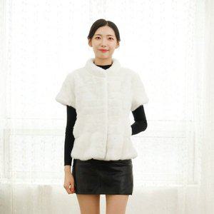 [우진모피](WJ) 코펜하겐퍼 휘메일 화이트 숏밍크자켓 숏자켓 WH40 국내생산 본사직영