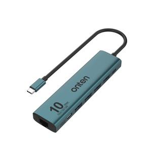 C타입 USB 멀티허브 기가비트 유선 랜카드 랜포트 RJ45 USB메모리 확장 노트북 PC 이더넷 멀티컨버터