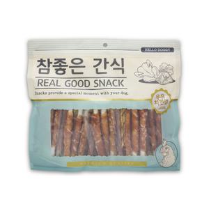 헬로도기 강아지대용량간식 반려견 애견간식 우유치킨껌 600g
