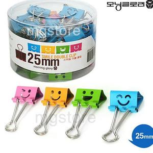 스마일 클립 25mm 48ea 학용품 200 더블클립 사무용품