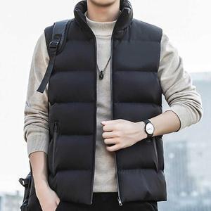 [라일리] Rly 남자 베이직 패딩조끼 베이직 블랙 하이넥 겨울패션