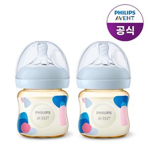 SCF581/20 필립스 아벤트 내추럴 PPSU 젖병 125ml 2P (0m+ 젖꼭지 포함)