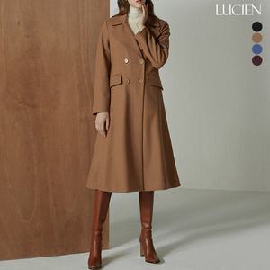 루시앙 리얼 울 캐시미어 블렌디드 실루엣 윈터 롱 코트