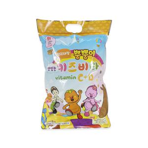 방귀대장 뿡뿡이 1000정 C 플러스 D 망고맛 키즈 비타민