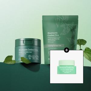 [SET] 어성초시카 퀵 카밍 패드+리필팩(70매+50매+어성초크림 8ml)