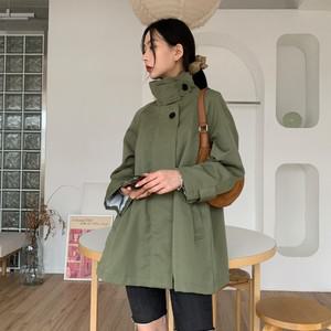 여성 베이직 와이드 루즈핏 데일리 트렌치코트