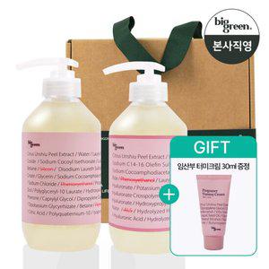 [선물세트+사은품증정]빅그린 임산부샴푸500ml+임산부바디워시500ml