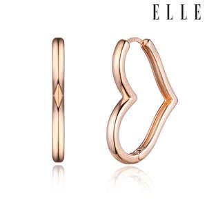 [엘르주얼리] 14K 하트 링 귀걸이 (gold pin) ELGPEE476