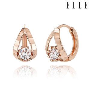 [엘르주얼리] 14K 스파클링 원터치 귀걸이 (gold pin) ELGPEE414