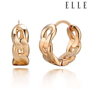 [엘르주얼리] 14K 체인 원터치 귀걸이 (gold pin) ELGPEE368